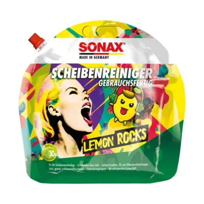SONAX ScheibenReiniger gebrauchsfertig Lemon Rocks 3 l