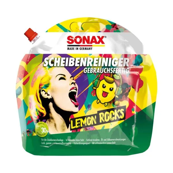 SONAX ScheibenReiniger gebrauchsfertig Lemon Rocks 3 L ampliado