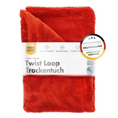 ChemicalWorkz Shark Twisted Loop Towel 1400GSM rojo paño de secado