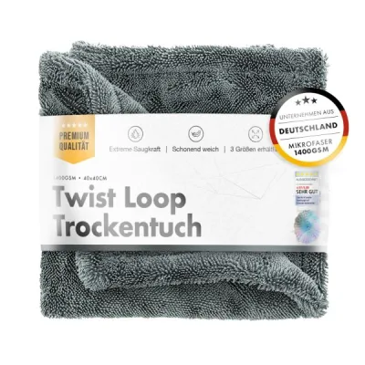 ChemicalWorkz Shark Twisted Loop Towel 1400GSM gris paño de secado