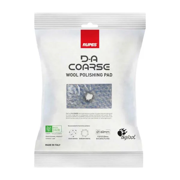RUPES D-A Coarse Wool-pad de pulido 150mm duro