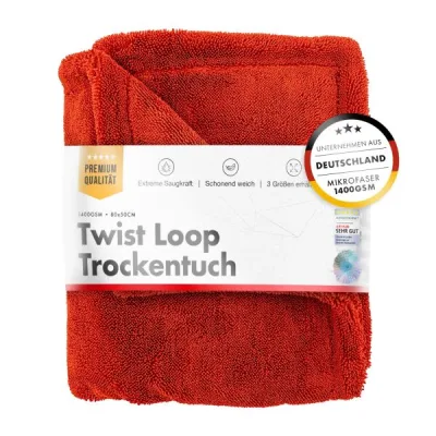ChemicalWorkz Shark Twisted Loop Towel 1400GSM rojo paño de secado