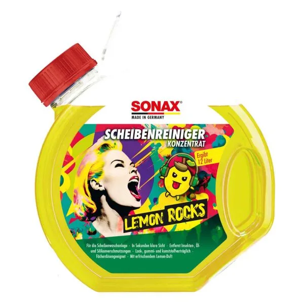 SONAX ScheibenReiniger Konzentrat Lemon Rocks 3 L