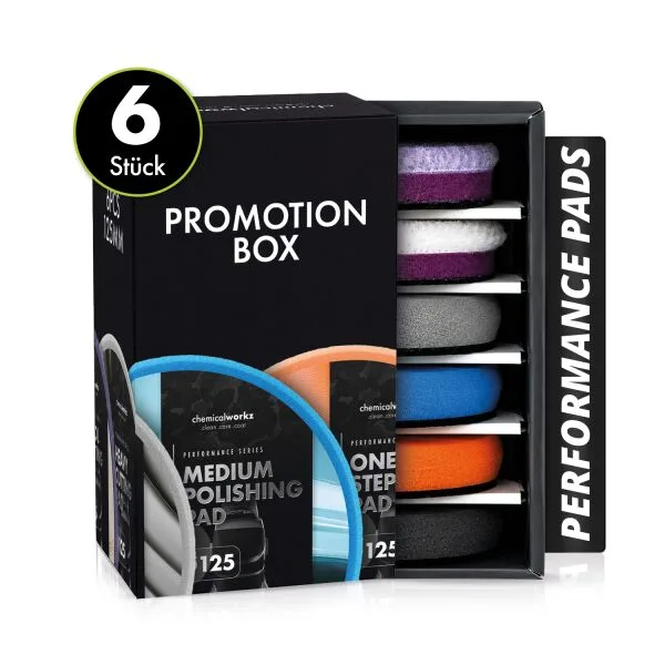 ChemicalWorkz Performance Pads Promotion Box 6tlg. 125 mm ampliado