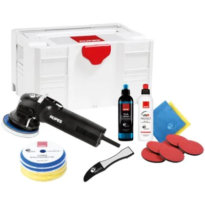RUPES BigFoot LHR 12E Duetto pulidora excéntrica Systainer Kit, 17 piezas