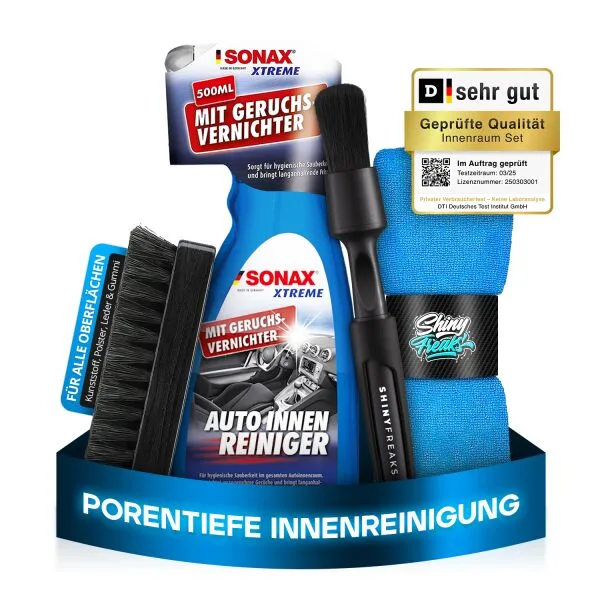 SONAX Innenraum-Set XTREME AutoInnenReiniger 500ml + accesorios (4 piezas) ampliado