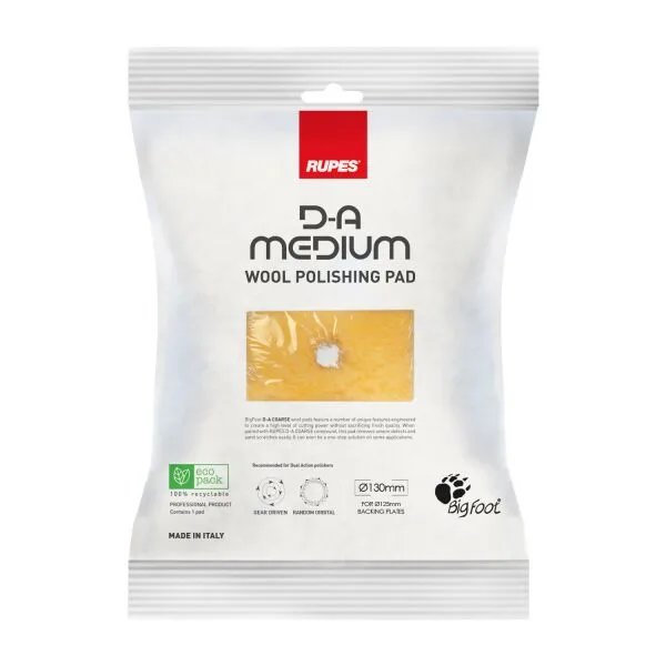 RUPES D-A Medium Wool-pad de pulido 125mm medium