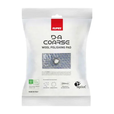 RUPES D-A Coarse Wool-pad de pulido 75mm duro