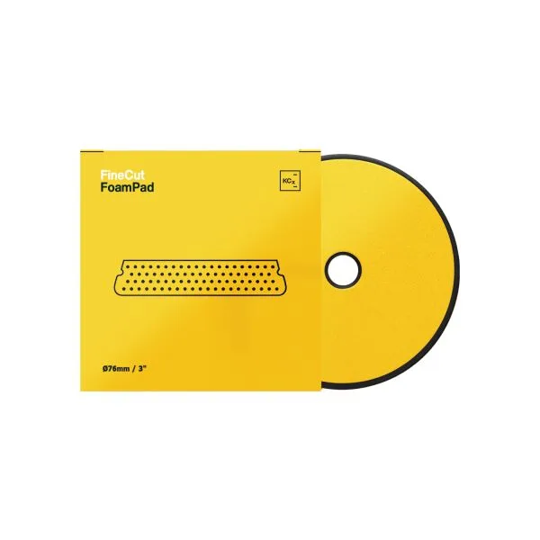 Koch Chemie Fine Cut Foam Pad esponja de pulido Ø76mm amarillo