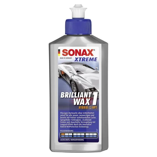 SONAX XTREME BrightWax 1 Hybrid NPT 250 ml ampliado
