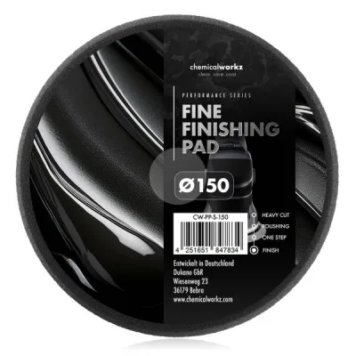ChemicalWorkz Fine Finishing Performance Pad 150mm negro