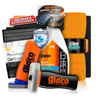 Soft99 cristal Set Glaco Trio + accesorios (5 piezas)