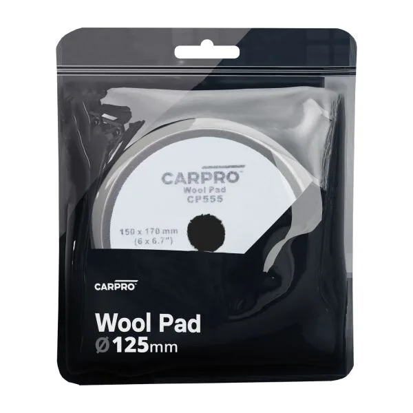 CarPro Naturwolle pad de pulido 125mm duro ampliado