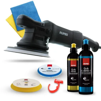 RUPES BigFoot LHR 21ES pulidora excéntrica kit básico, 8 piezas