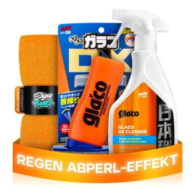 Soft99 cristal Set Glaco De Cleaner & DX + paño (3 piezas)