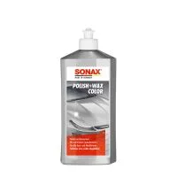SONAX Polish+Wax Color, pulimento con cera para pintura plata y gris 250 ml